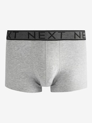 Grey 10 pack Cotton Rich Blend Hipsters Boxers - Image 4 of 6