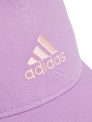 adidas Purple Kids 100% Cotton Cap - Image 3 of 4