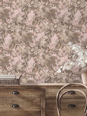 Woodchip & Magnolia Pink Avar Wallpaper - Image 1 of 3
