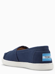 Pantofi fără șireturi din pânză TOMS Alpargatas bleumarin - Imaginea 2 din 3
