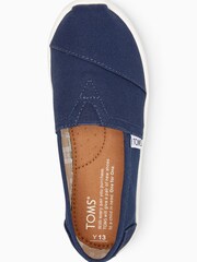Pantofi fără șireturi din pânză TOMS Alpargatas bleumarin - Imaginea 3 din 3