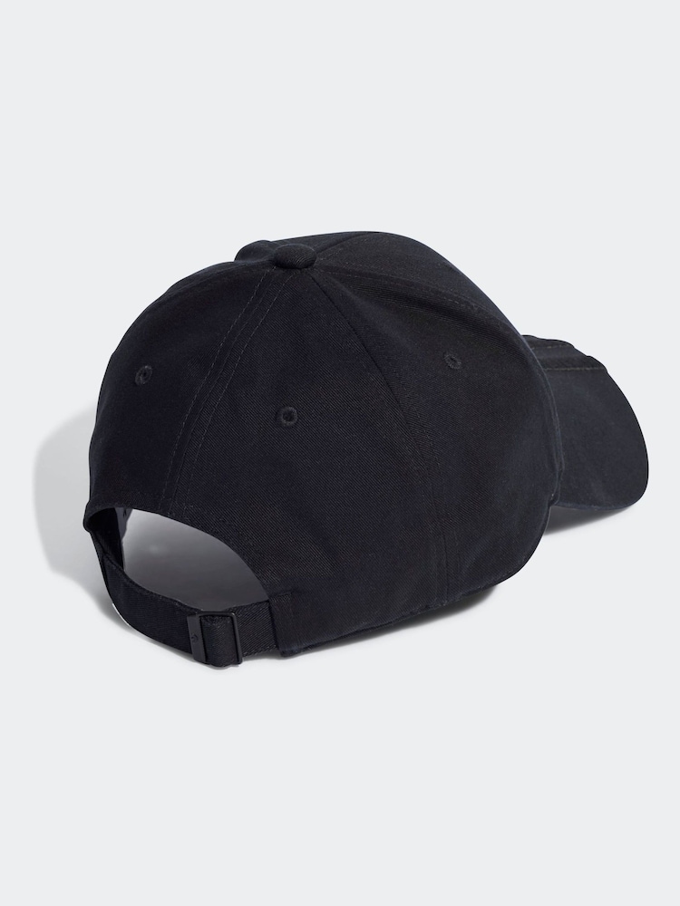 adidas Black 100% Cotton Cap - Image 2 of 4