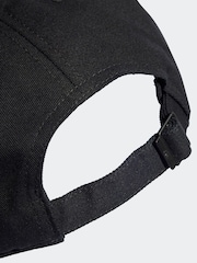 adidas Black 100% Cotton Cap - Image 4 of 4