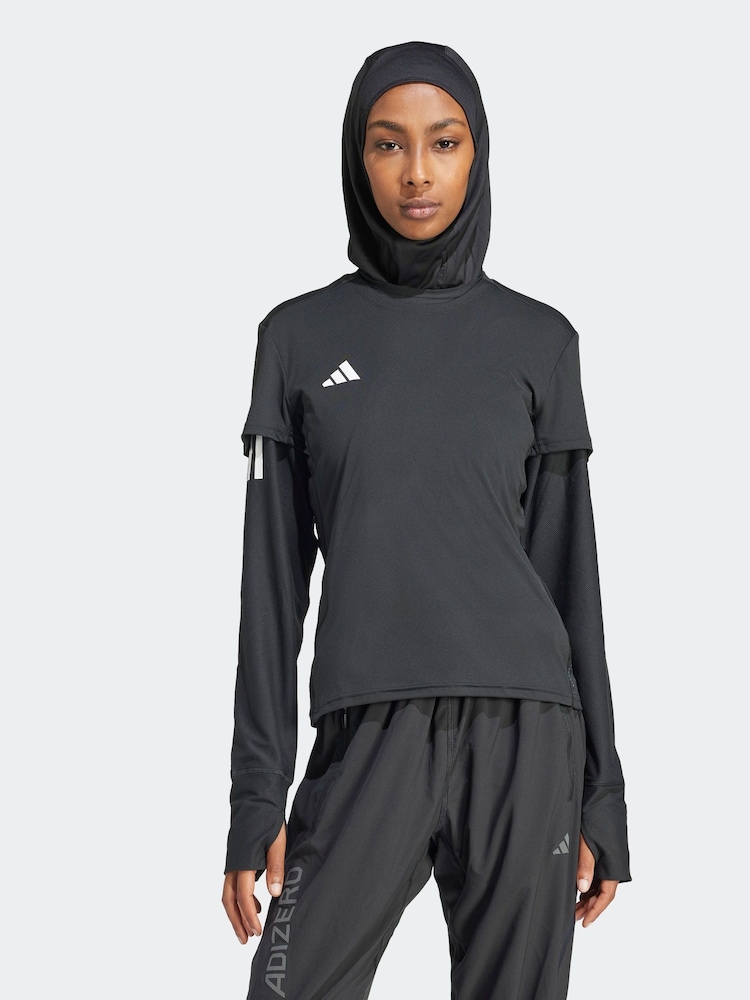 adidas Black Adizero T-Shirt - Image 1 of 6