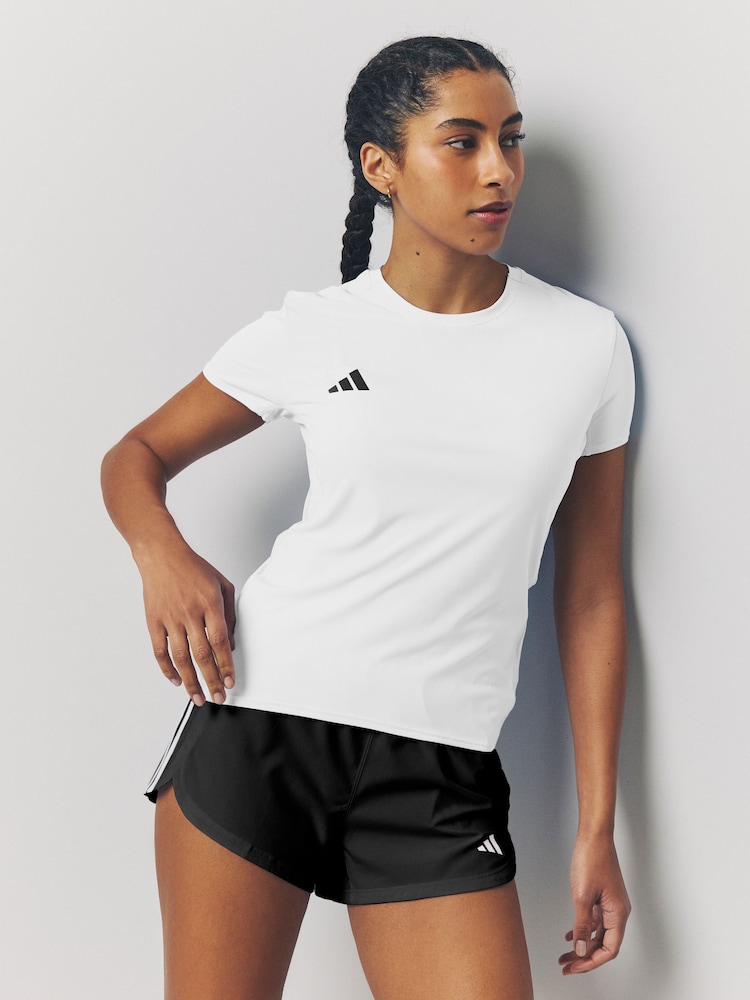 adidas White Adizero T-Shirt - Image 1 of 7