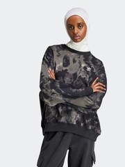 adidas Black Tie Dye Sweatshirt - Image 1 of 7