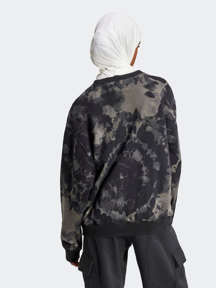 adidas Black Tie Dye Sweatshirt - Image 2 of 7