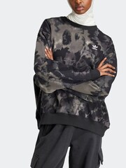 adidas Black Tie Dye Sweatshirt - Image 5 of 7