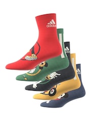 adidas Blue Mickey Mouse Socks 5 Pack - Image 4 of 9