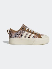 adidas Leopard Bravada 2.0 Platform Trainers - Image 8 of 9