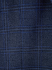 Bleu - Veste de costume slim à carreaux audacieuse - Image 11 de 11