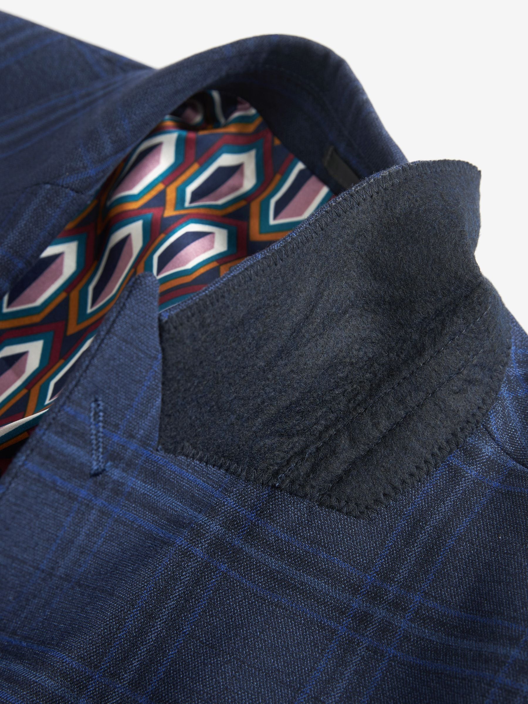 Buy Blue Slim Bold Check Suit Jacket from Next USA Buy Blue Slim Bold Check Suit Jacket from Next USA