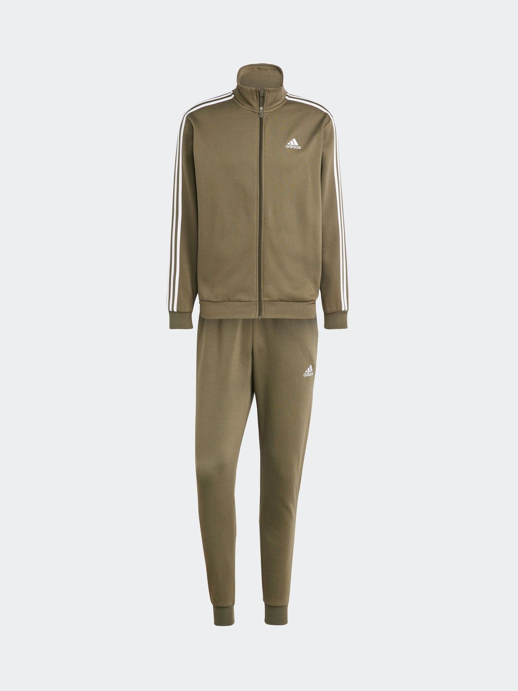 Buy adidas Green Basic 3 Stripes Fleece Tracksuit from Next Canada