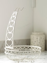 Cream Heart Fruit Bowl - Image 2 of 3