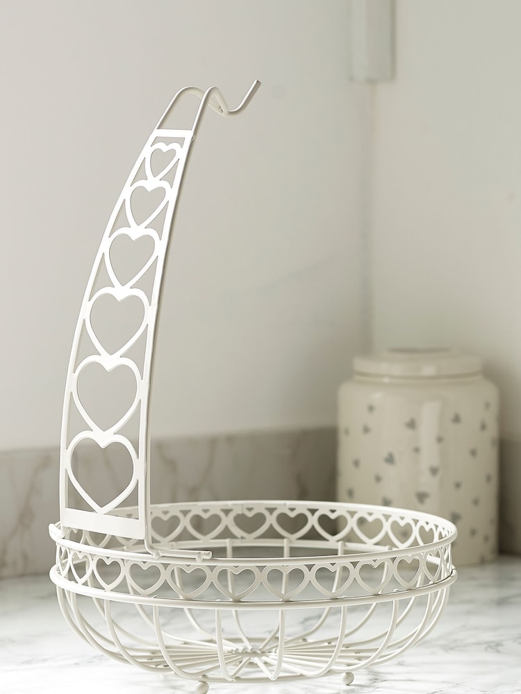 Cream Heart Fruit Bowl - Image 2 of 3