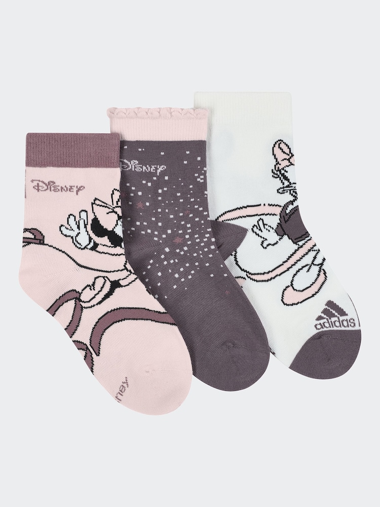 adidas Disney Minnie Mouse Socken 3er-Pack - Bild 1 von 4 adidas Disney Minnie Mouse Socken 3er-Pack - Bild 1 von 4