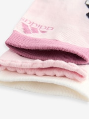 adidas Pink Disney Minnie Mouse Socks 3 Pack - Image 4 of 4