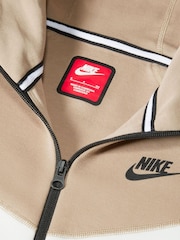 Nike White/Neutral Tech Fleece Zip Through Hoodie - Image 6 of 7