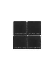 The Just Slate Company Set of 4 Love & Celebrate Coasters - Image 2 of 2