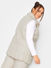 Yours Curve Cream Lightweight Quilted Gilet - Image 2 of 5