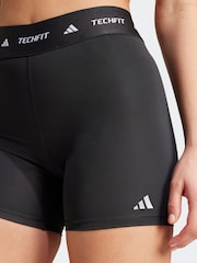 adidas Black Techfit 7/8 Shorts - Image 5 of 6