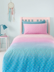 Catherine Lansfield Mermaid Reversible Duvet Cover Set - Imaginea 2 din 4