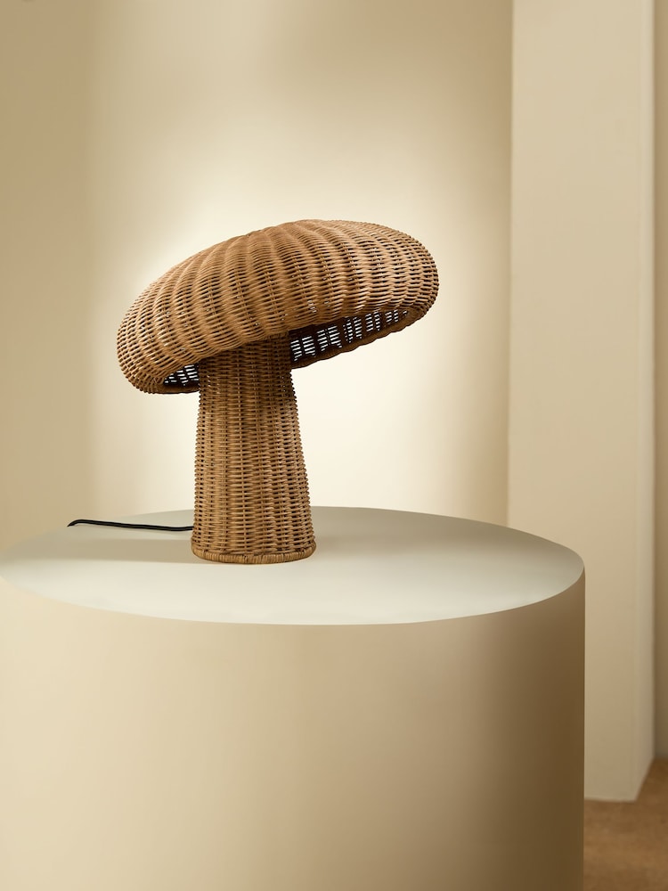 MADE.COM Natural Leilani Rattan Table Lamp - Image 2 of 5