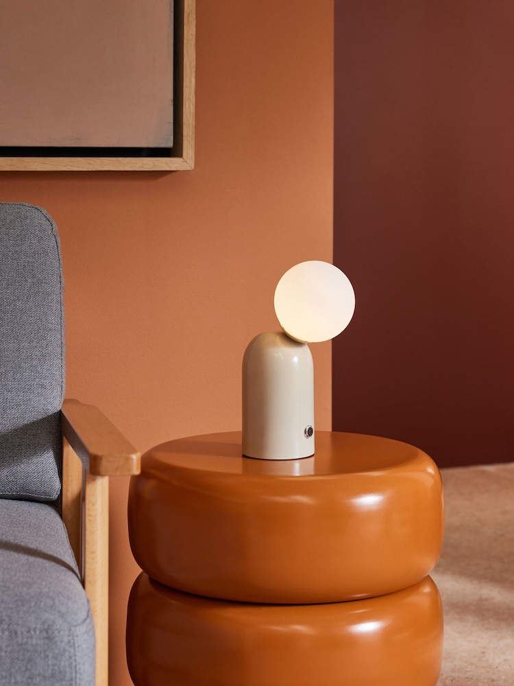 MADE.COM Cream Vetro Rechargable Wireless Table Lamp - Image 1 of 4