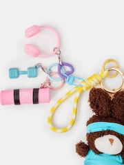 Accessorize Brown Gym Bunny Bag Charm - Image 2 of 2