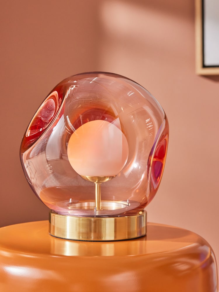 MADE.COM Red Astrid Table Lamp - Image 2 of 4