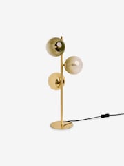 MADE.COM Brass/Green Ombre Globe Table Lamp - Image 4 of 5