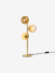 MADE.COM Brass/Green Ombre Globe Table Lamp - Image 5 of 5