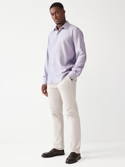 Damson Pink Trimmed Single Cuff Formal Shirt - Image 1 of 6
