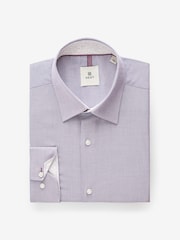 Damson Pink Trimmed Single Cuff Formal Shirt - Image 4 of 6