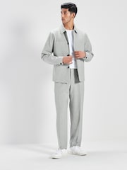 Light Grey Regular Fit Motionflex Shacket - Image 2 of 9
