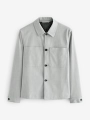 Light Grey Regular Fit Motionflex Shacket - Image 6 of 9