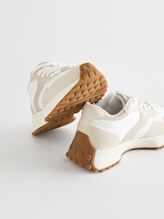 White Neutral Lace-Up Chunky Trainers - Image 10 of 10