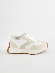 White Neutral Lace-Up Chunky Trainers - Image 6 of 10