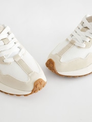 White Neutral Lace-Up Chunky Trainers - Image 9 of 10