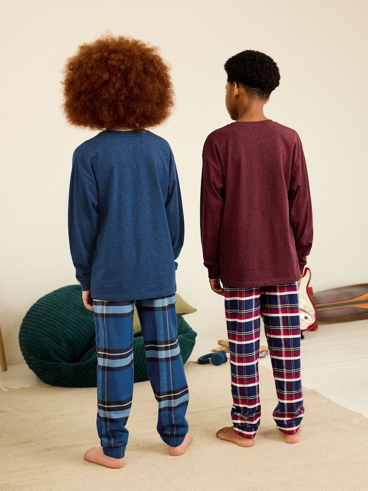Rot/Blau kariert - Pyjamas 2er-Pack (3-16 Jahre) - Bild 2 von 9 Rot/Blau kariert - Pyjamas 2er-Pack (3-16 Jahre) - Bild 2 von 9