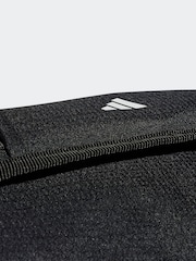 أسود - حقيبة Duffel من قماش خشن بتصميم 3 خطوط من تشكيلة Essentials من Adidas - صورة 7 من 7
