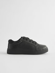 Black Wide Fit (G) Lace Up School Shoes - Image 2 of 5