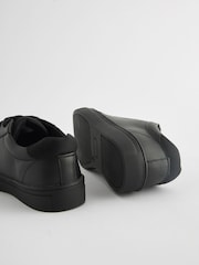 Black Wide Fit (G) Lace Up School Shoes - Image 3 of 5
