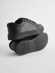 Black Wide Fit (G) Lace Up School Shoes - Image 4 of 5