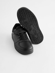 Black Wide Fit (G) School Elastic Lace Shoes - Image 5 of 5