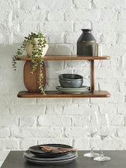 Brown Wood Organic Juno Wall Shelves - Image 1 of 6