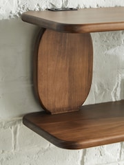 Brown Wood Organic Juno Wall Shelves - Image 2 of 6