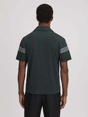 Reiss Emerald Arlington Mercerised Cotton Embroidered Cuban Collar Shirt - Image 5 of 6