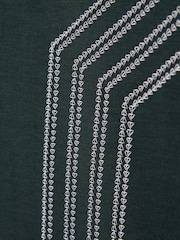 Reiss Emerald Arlington Mercerised Cotton Embroidered Cuban Collar Shirt - Image 6 of 6