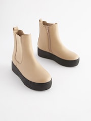 Nude/Pink - Robuste Chelsea-Stiefeletten - Bild 3 von 6